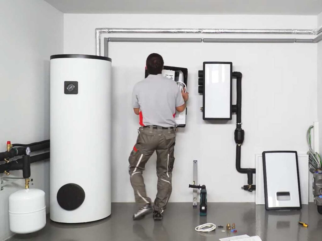 Aerotermia: ¿La climatización del futuro? Desmontando mitos y respondiendo dudas. 2 instalacion aerotermia Saunier Duval Alromar Energia